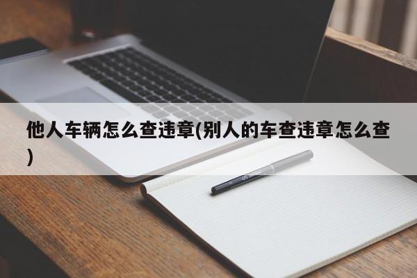 他人车辆怎么查违章(别人的车查违章怎么查)